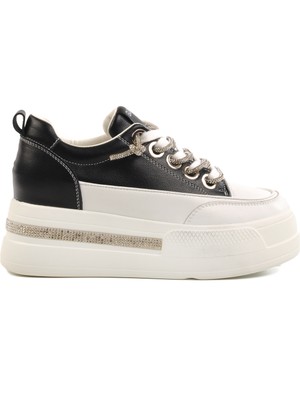 Guja Siyah Yüksek Taban Kadın Sneaker