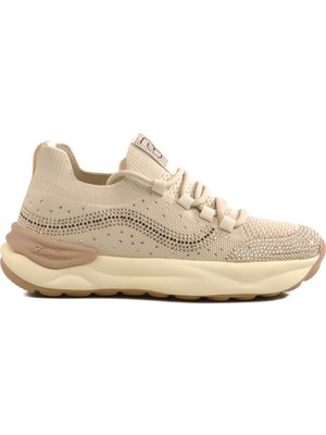 Guja Bej Triko Hafif Kadın Sneaker
