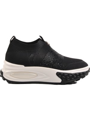 Guja Siyah Triko Hafif Kadın Sneaker