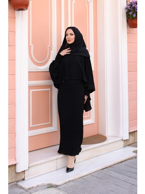 Elegant Dubai İpeği Pelerin Takım