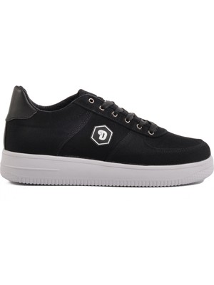 Aspor Siyah Beyaz Keten Hafif Erkek Casual Ayakkabı