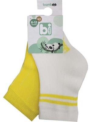 Nessiworld   Derby Bamboo 2'li Çorap 68386 Ekru Sarı