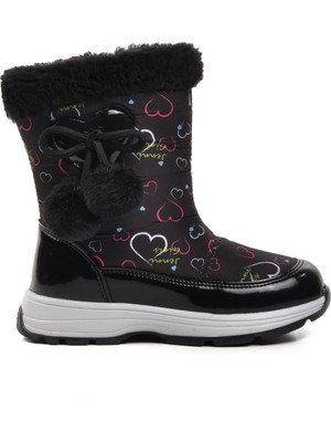 Pepino Siyah Kız Çocuk Kar Botu