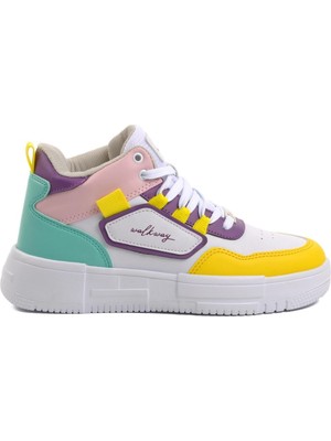 Walkway Beyaz Sarı Unisex Spor Ayakkabı