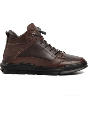 Aspor Kahve  Deri Sneaker Erkek Bot