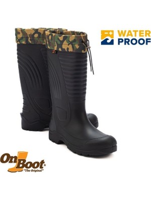 ONBOOT Onboot Eva Hafif Su Geçirmez Uzun Bağlı Av İş, Yağmur Bahçe Çizmesi 2005