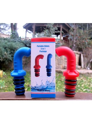 Portatif taharet musluğu 2 adet – pet şişe uyumlu, seyahat, kamp ve günlük hijyen ıçin