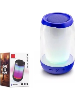 Mcreative Pluse 4 Mini Taşınabilir Bluetooth Hoparlör. Işıklı Bluetooth Hoparlör. Kablosuz Bluetooth Hoparlör.Temperli Camdan Üretilmiş Bluetooth Hoparlör