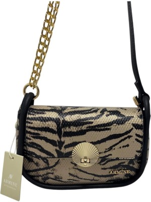 Siyah Armine Leopar Çanta 397