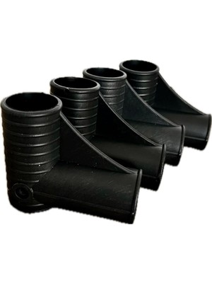 Nidage Hafif Plastik Beşik Ayak Hamak Ayak Seti - Siyah, 0-18 kg Taşıma Kapasitesi, Polipropilen Materyal