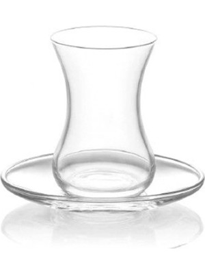 Lav Demet Çay Seti Takımı - 12 Prç. Çay Bardağı Tabağı Seti