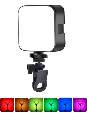 Forzacase Cep Telefonu , Kameralar ve Pc Için Şarj Edilebilir Rgb LED Selfie ve Video Işığı - FC1022