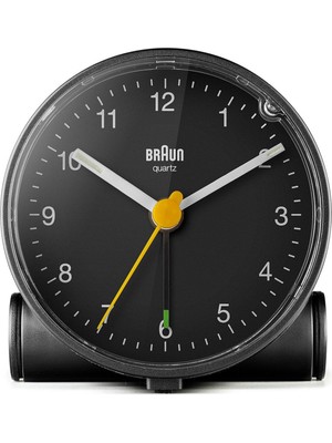 BC01B Siyah Klasik Analog Alarmlı Masa Saati