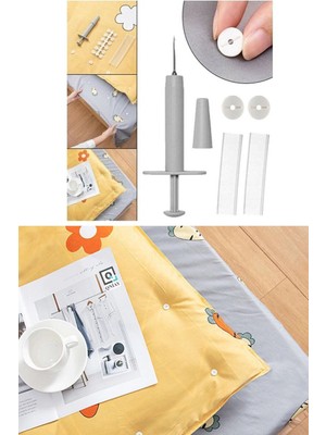 Mediterian Renkli Yatak Koruma ve Sabitleme Klipsleri Seti, Konfor ve Rahatlık İçin Uygun