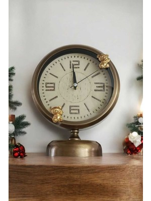Metal 25 x 20 Ayıcıklı Çember Masa Saati