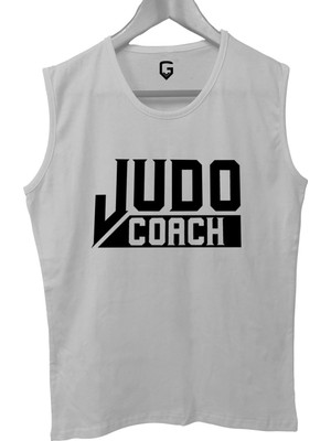 Top Glory Judo Coach Baskılı Kolsuz Sporcu T-Shirt Tank Top Sporcu Fitness Atlet