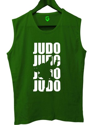 Top Glory Judo Jj Baskılı Kolsuz Sporcu T-Shirt Tank Top Sporcu Fitness Atlet