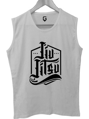 Top Glory Jiu Jitsu Baskılı Kolsuz Sporcu T-Shirt Tank Top Sporcu Fitness Atlet