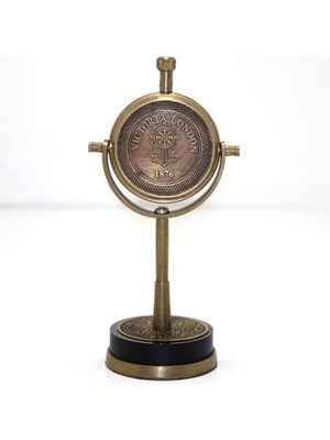 Büro Ev Ofis Dekoru Için Lüks Pirinç Tasarım Masaüstü Saat