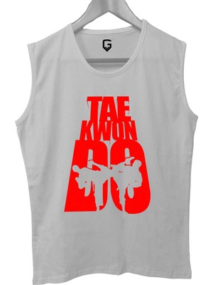 Top Glory Taekwondo Baskılı Kolsuz Sporcu T-Shirt Tank Top Sporcu Fitness Atlet