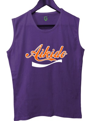 Top Glory Aikido Baskılı Kolsuz Sporcu T-Shirt Tank Top Sporcu Fitness Atlet