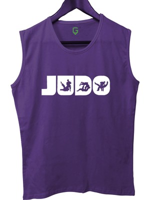 Top Glory Judo Baskılı Kolsuz Sporcu T-Shirt Tank Top Sporcu Fitness Atlet