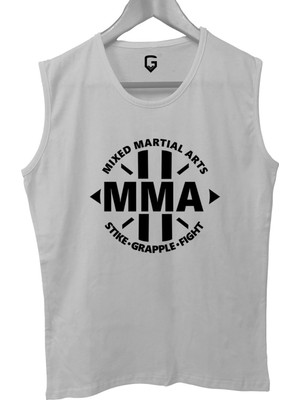 Top Glory Mma Strike Baskılı Kolsuz Sporcu T-Shirt Tank Top Sporcu Fitness Atlet