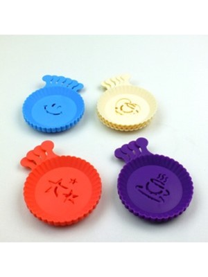 Mediterian 6 Adet Renkli Kahve Süsleme Şablonu, Yaratıcı ve Şık Tasarımlar