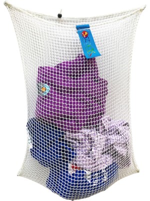 Mediterian 60x80cm Polyamid Çamaşır Filesi, Hafif ve Dayanıklı, Beyaz, 0-19 L Hacim