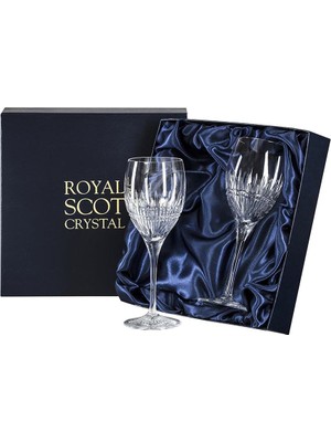 El Işçiliği Kesim Kristal Iona Şarap Kadehi Seti 2 Adet