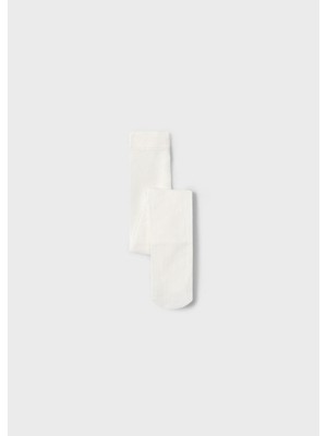 Mayoral Kız Çocuk Puantiyeli Külotlu Çorap Krem