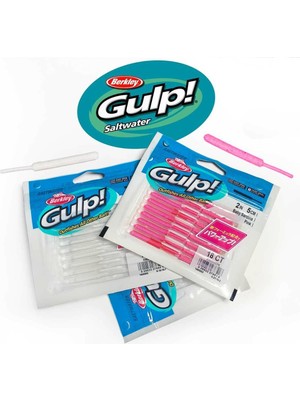 Berkley Gulp Baby Sardine Glow White Silver 2inc 5cm 18p