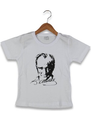 Atatürk  Baskılı Çocuk Tişört BGL-ST04548