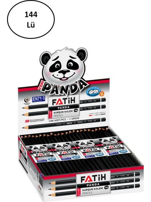 Fatih Kurşun Kalem Panda Yuvarlak 144'LÜ