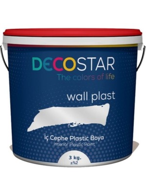 Mediterian Parlak ve dayanıklı iç duvar rengi, 1 L, beyaz, plastik malzeme, yüksek kalite