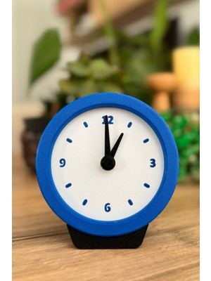 Masa Saati Analog Retro Yuvarlak