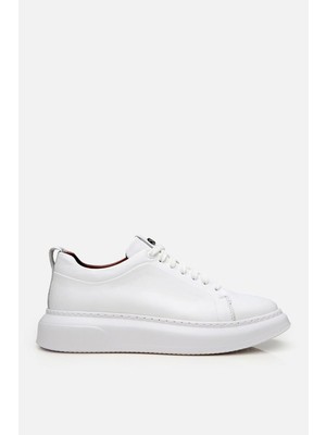 Yaya By Hotiç Erkek Deri Beyaz Hafif Tabanlı Spor Ayakkabı