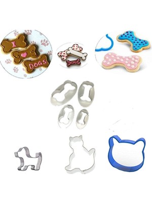 Mediterian 7 Parça Renkli Evcil Hayvan Ödül ve Mama Seti, Metal, Çok Renkli, 0-19 L