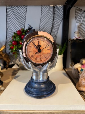 Dekoratif Dünya Masa Saati Polyester