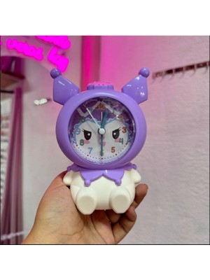 Sevimli Karikatür Kuromi Çocuklar Için Masaüstü Çalar Saat