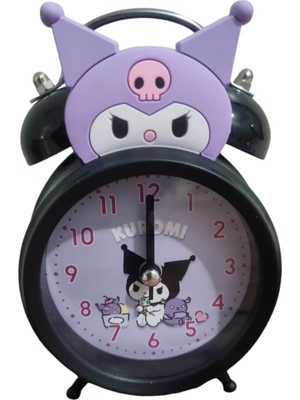 Yuvarlak Sevimli Kız  temalı Masa Alarmlı Çalar Saat