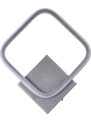 Nemo Modern Tasarım Gri Renk Gün Işığı Ledli Banyo - Mutfak - Salon Ledli Duvar Tekli Aplik