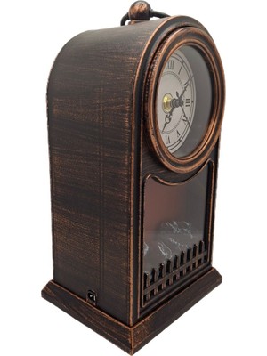 Diijital Şömine Görüntülü Saat Kutusu Dekor