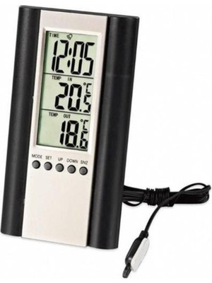 Tt Technic-Cc Termometre, Saat ,alarm Ölçer 12/24 Saat Göstergeli