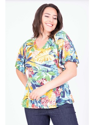 Myline Pelerin Kollu Bluz