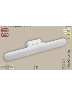 CT-5249 Martı Şarjlı Ledli Aplik