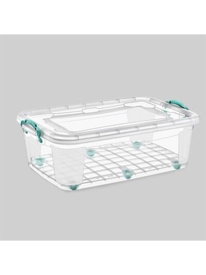 Mediterian 40 lt Tekerlekli Çok Amaçlı Saklama Kutusu Seti, Dayıklı ve Pratik Depolama Çözümü