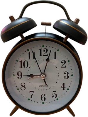 Retro Çift Çanlı Mekanik Çalar Saat – Güçlü Alarm, Şık Tasarım