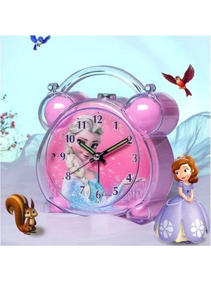 Frozen Elsa Dekoratif Masa Saati