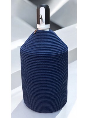 Mediterian Lacivert Jüt Hasır Görünümlü Damacana Kılıfı, şık ve doğal tasarım, 50x26cm